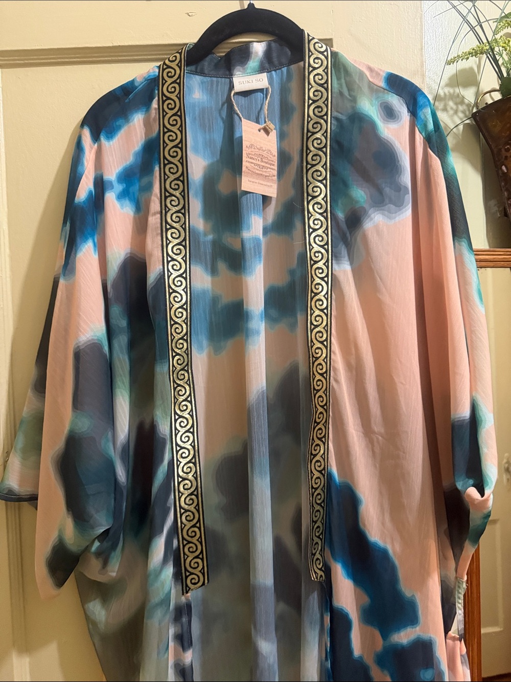 Kimono One Size Contrast Trim - Picture 3 of 6
